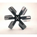 Derale 17017 17" Heavy Duty Stainless Steel Standard Rotation Flex Fan, Black Hub