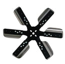 Derale 17018 18" Heavy Duty Stainless Steel Standard Rotation Flex Fan, Black Hub