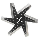 Derale 19115 15" High Performance Stainless Steel Standard Rotation Flex Fan, Black Hub