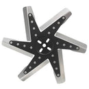 Derale 19115 15" High Performance Stainless Steel Standard Rotation Flex Fan, Black Hub