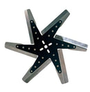 Derale 19117 17" High Performance Stainless Steel Standard Rotation Flex Fan, Black Hub