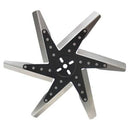 Derale 19118 18" High Performance Stainless Steel Standard Rotation Flex Fan, Black Hub