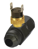 Derale 35021 Premium In Line Fan Control 180° Thermostat, -8AN