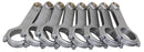 Eagle CRS63853D2000 4340 H-Beam Connecting Rods, BB Chevy 6.385"