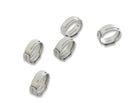 Earl's 750010ERL Vapor Guard Hose Clamps, for 3/8" Hose - Crimp Style