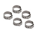 Earl's 750010ERL Vapor Guard Hose Clamps, for 3/8" Hose - Crimp Style