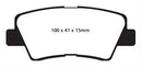 EBC Greenstuff Passenger Car Organic Brake Pads DP22031