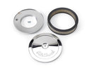 Edelbrock 1208 Pro-Flo Chrome 10" Round Air Cleaner With 2" Paper Element