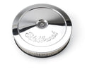 Edelbrock 1208 Pro-Flo Chrome 10" Round Air Cleaner With 2" Paper Element