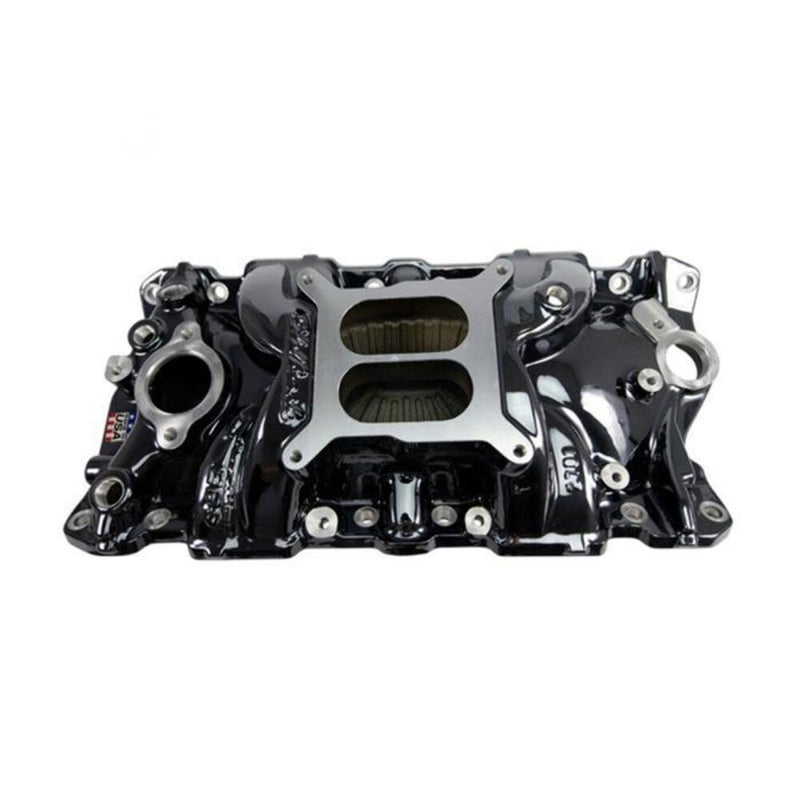 Edelbrock 2701-BP Performer EPS Intake Manifold, SB Chevy - Black Plasma Coated