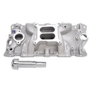 Edelbrock 2703 Performer EPS Intake Manifold W/ Oil Fill Tube For 1955-86 Small-Block Chevy