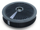 Edelbrock 43662 Air Cleaner Assembly Pro-Flo Round 14 in. Black Cotton Gauze