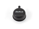 Edelbrock 4413 Signature Series Valve Cover Breather, Push-In - Black Finish