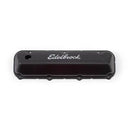 Edelbrock 4473 Valve Covers Signature Series Stock Steel Black Powdercoated