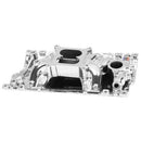 Edelbrock - MANIFOLD; SB CHEVY 1996+ VORTEC; RPM AIR GAP; CHROME PLASMA FINISH (7516-CP)