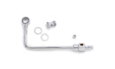 Edelbrock 8126 Fuel Line Chrome Steel Fuel Line W/ 3/8In Barbed End Inlet W/O Fuel Filter
