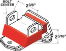 Energy Suspension 3.1117R Motor Mount, Complete Mount - Chevy, Zinc/Red