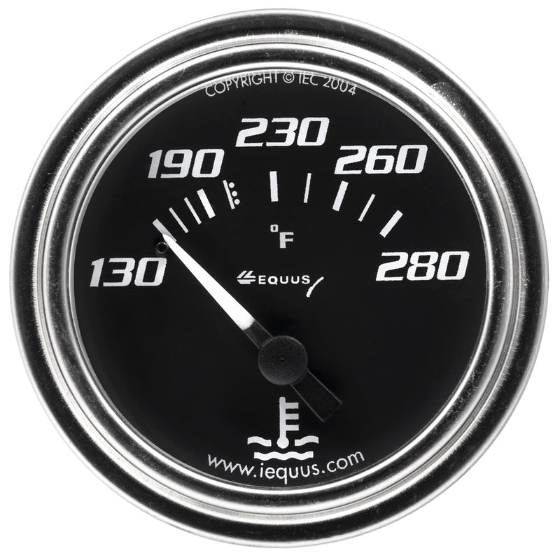 Equus E7232 7000 Series 2" Chrome Mechanical Water Temperature Gauge