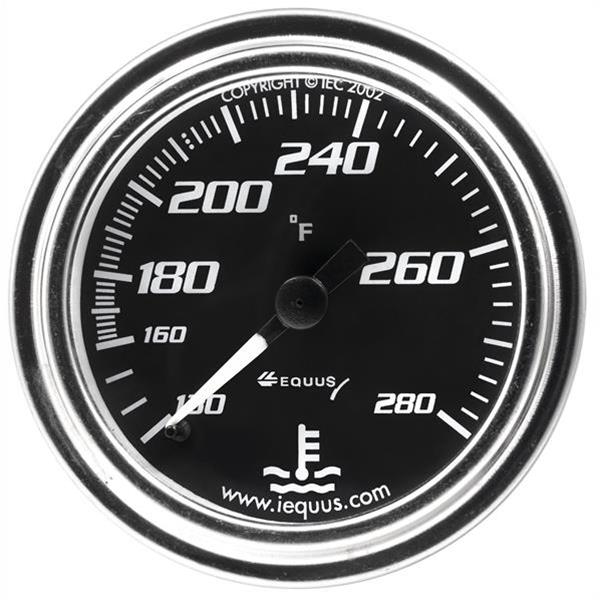 Equus E7241 7000 Series 2" Chrome Mechanical Water Temperature Gauge