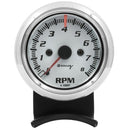 Equus E5076 2-1/2" White Tachometer