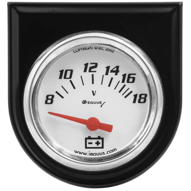 Equus E5268 5000 Series 2" White Voltmeter Kit
