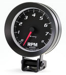 Equus E6068 6000 Series 3-3/8" Black Tachometer, 0-8,000 RPM