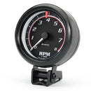 Equus E6088 6000 Series 3-3/8" Black Tachometer