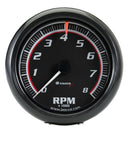 Equus E6088 6000 Series 3-3/8" Black Tachometer