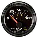 Equus E6234 6000 Series 2" Mechanical Oil Pressure Gauge
