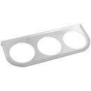 Equus E9823 2" Chrome Triple Mounting Panel