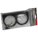 Equus E9922 2" Black Double Gauge Mounting Panel
