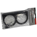 Equus E9922 2" Black Double Gauge Mounting Panel