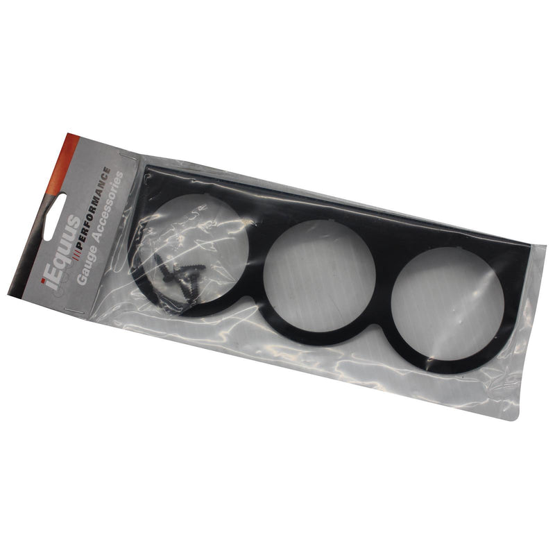 Equus E9923 2" Black Triple Gauge Mounting Panel