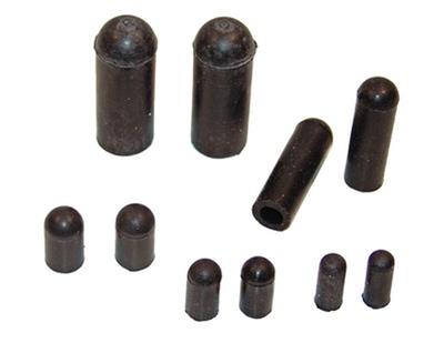 Engine Works 11200 BLACK EPDM RUBBER VACUUM LINE CAP ASSORTMENT