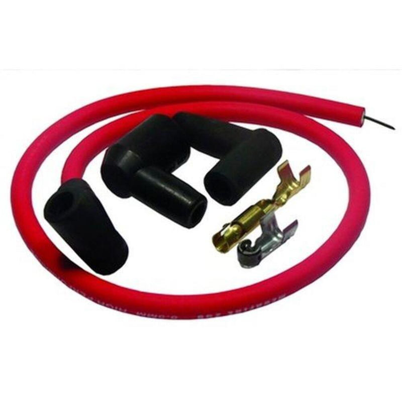Engine Works 16400H Coil Wire Spiral Core 8.5mm Red Male/HEI 90 Degree Boots 23