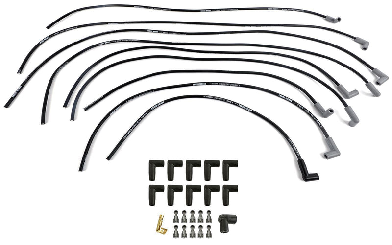 Engine Works 16402BK Spark Plug Wire Sets Spiral Core 8.5mm Silicone Black