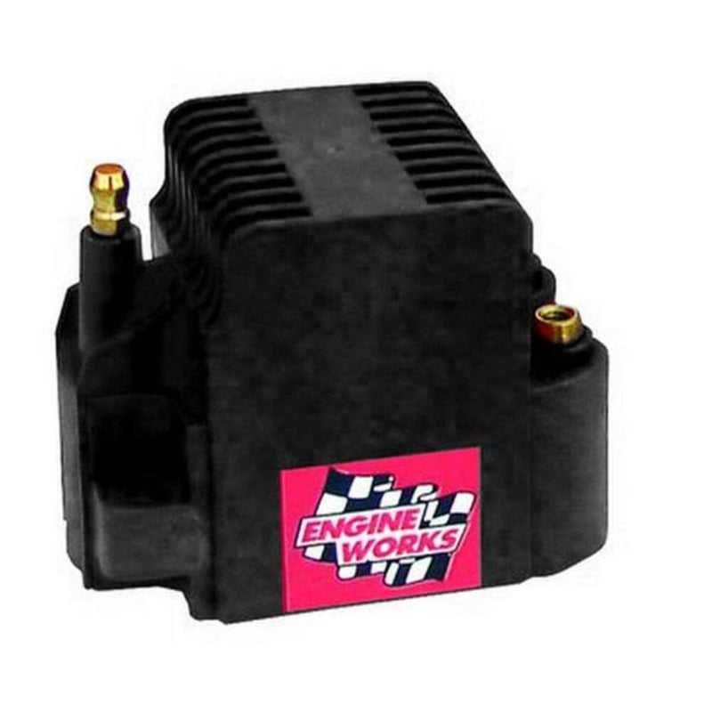 Engine Works 16551BK BLACK SQUARE HIGH OUTPUT COIL 0.4 OHMS 40,000