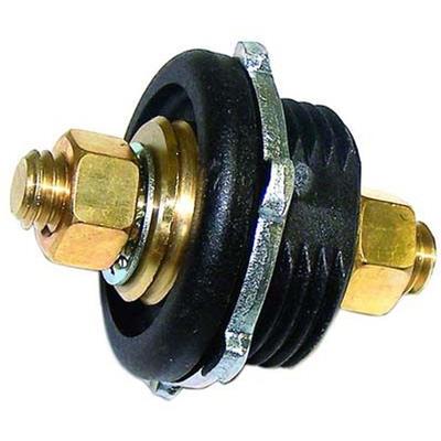 Engine Works 16779 Electrical Bulkhead Connector Through Panel Brass 1 in.