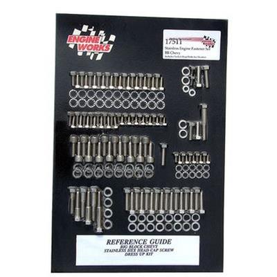 Engine Works 17511 BB CHEVY HEX HEAD ENGINE FASTENER BOLT KIT