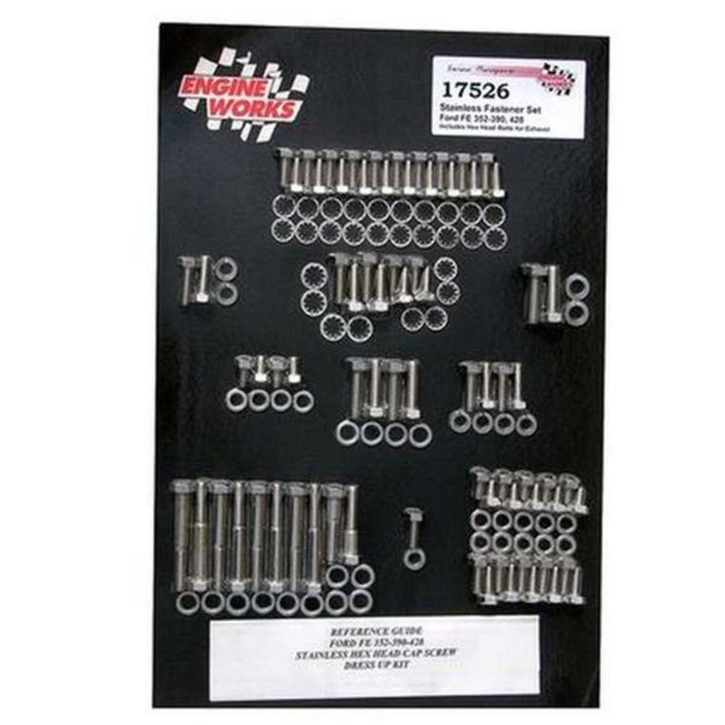 Engine Works 17526 FE FORD HEX HEAD ENGINE FASTENER BOLT KIT