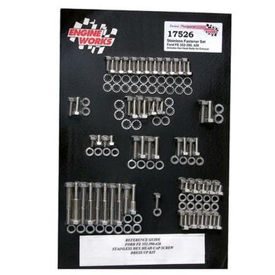 Engine Works 17526 FE FORD HEX HEAD ENGINE FASTENER BOLT KIT