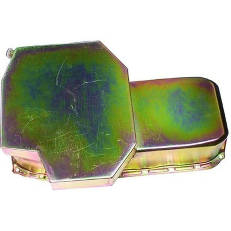 Engine Works 26101Z Oil Pan Champ Style Steel Gold 7 qt. Chevy Small Block