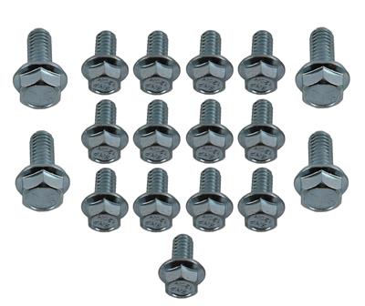 Engine Works 265500 Oil Pan Bolts Steel Black Oxide Hex Head Chevy Small Block