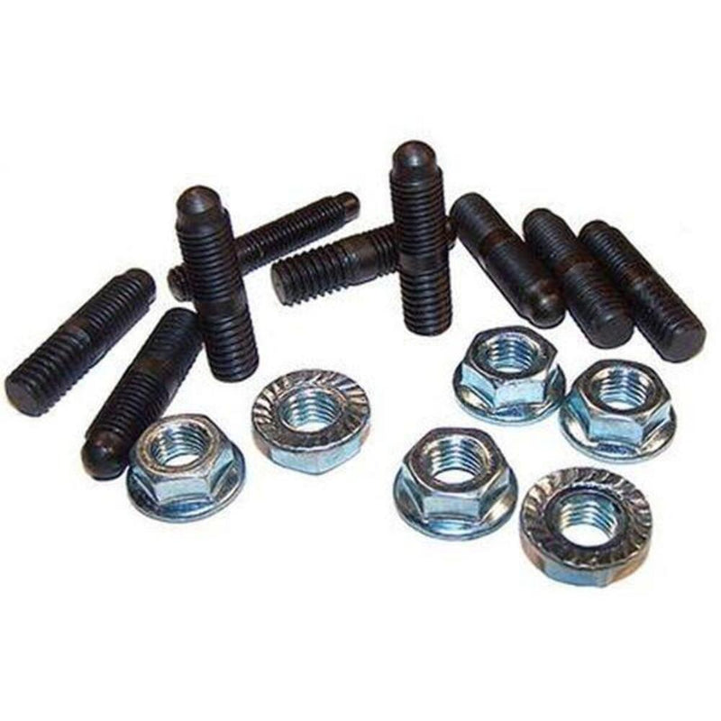 Engine Works 265510 Oil Pan Stud Kit SBC W/Lock Nuts Bullet Nose 18-Pk