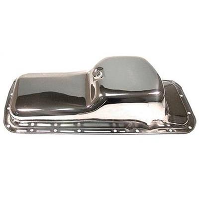 Engine Works 266400 Oil Pan Stock Style Steel Chrome 5 qt. Chrysler Dodge