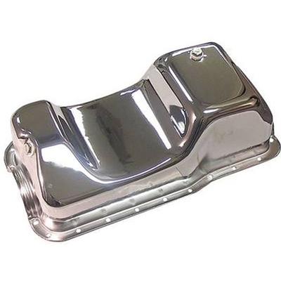 Engine Works 266502 Oil Pan Stock Style Steel Chrome 5 qt. Ford Small Block 5.0L