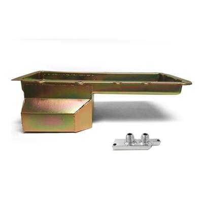 Engine Works 26731Z Oil Pan Fabricated LS Swap Aluminum Black 6 qt. Chevy LS