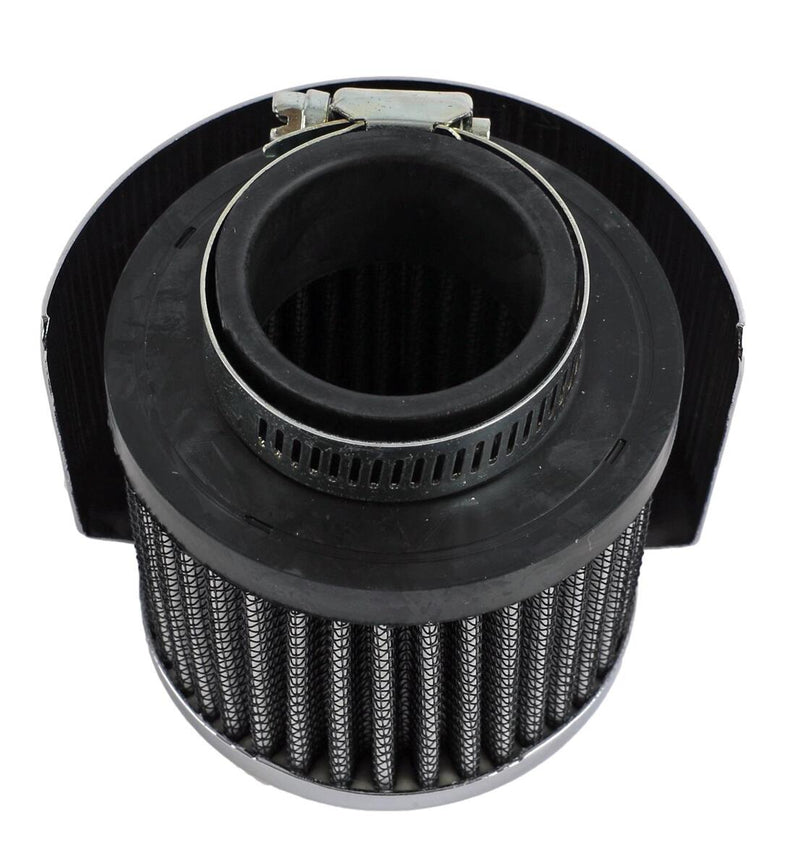 Engine Works 27517 Valve Cover Breather Clamp-On Round Steel Chrome with Shield