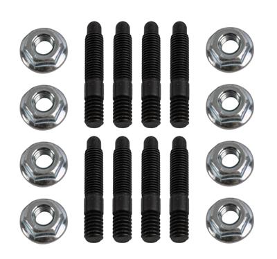Engine Works 276510 Valve Cover Studs, Black Oxide, Flanged Hex Nuts, Set of