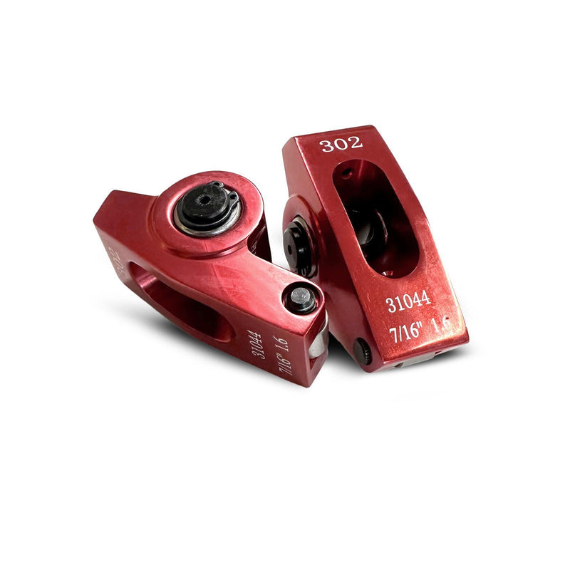 Engine Works 30212 Aluminum Roller Rocker Arms for Small Block Ford, 1.6 Ratio